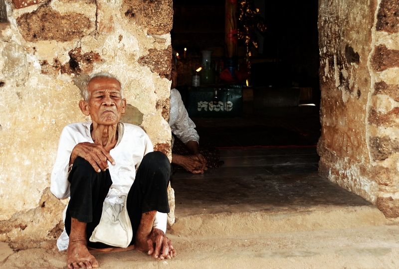 Caretaker at one of the summit shrines