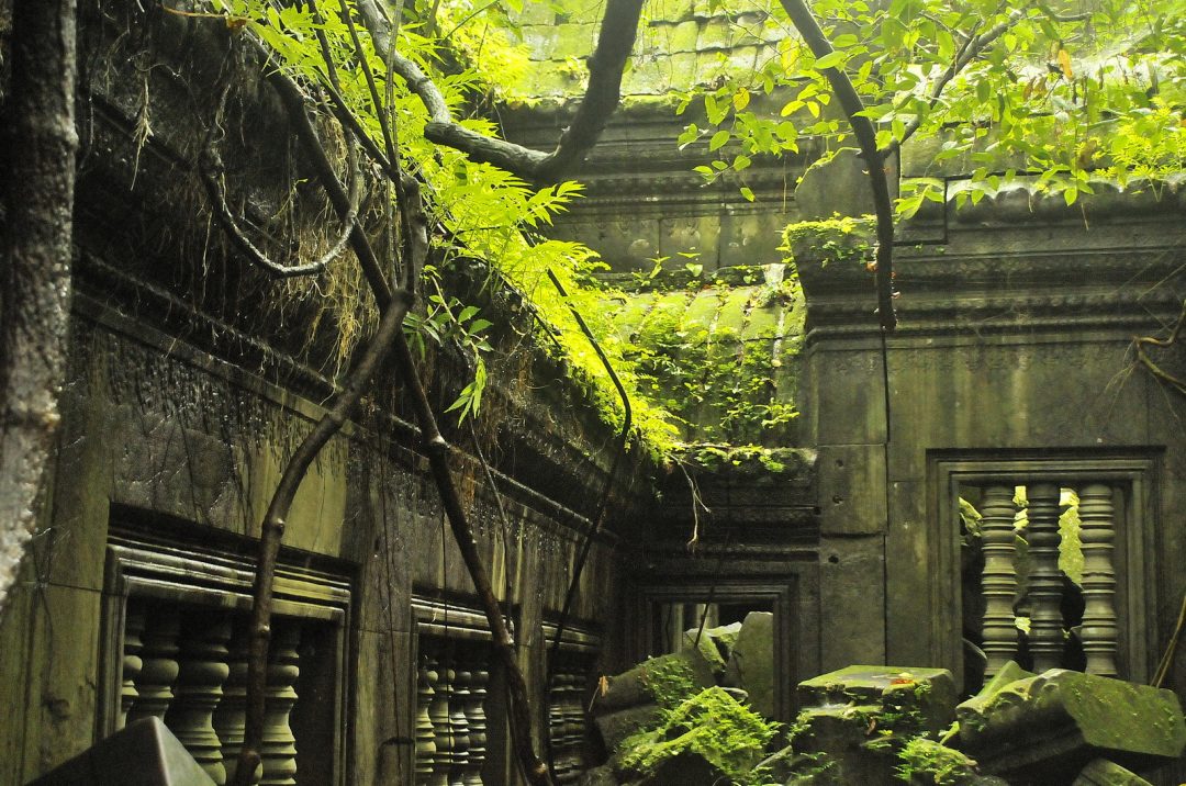 Beng Melea temple during the 'Green Season'